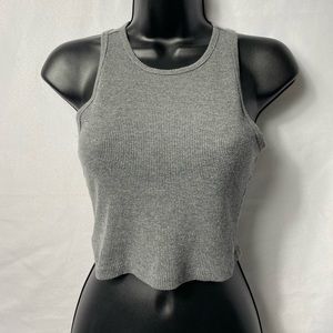 GREY CROP TOP
